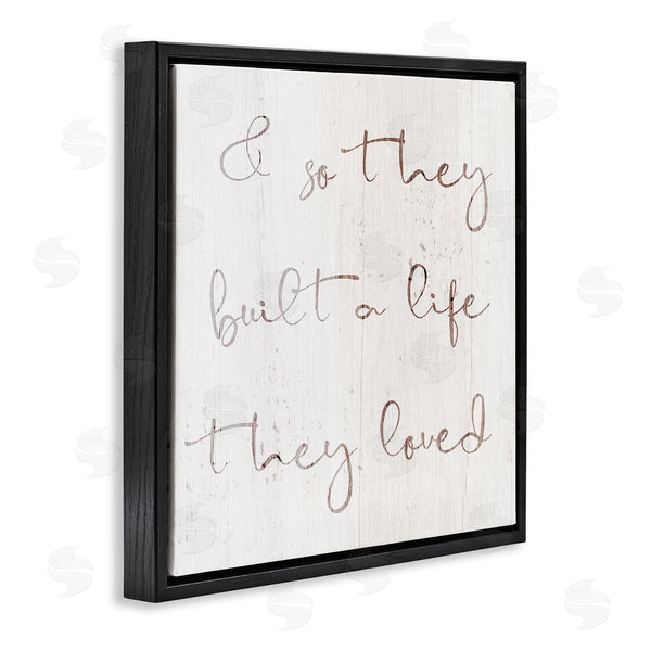 Stupell Industries Stupell Studio | Built A Life They Loved Romance Wall Art