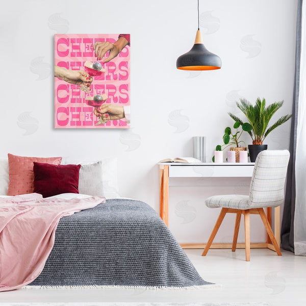 Stupell Industries Stupell Studio | Cheers Pink Margaritas Wall Art