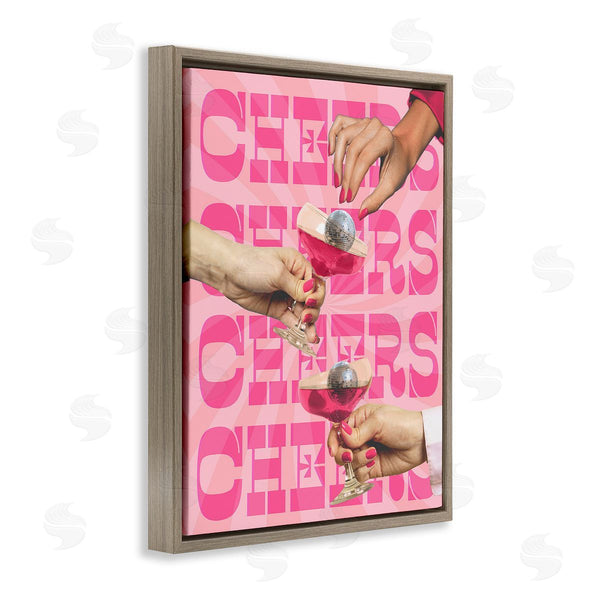 Stupell Industries Stupell Studio | Cheers Pink Margaritas Wall Art