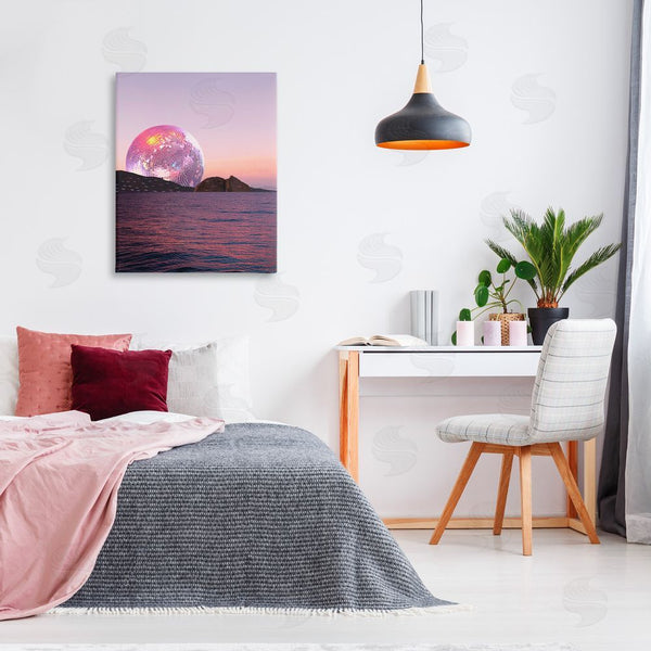 Stupell Industries Stupell Studio | Disco Ball Sunset Wall Art