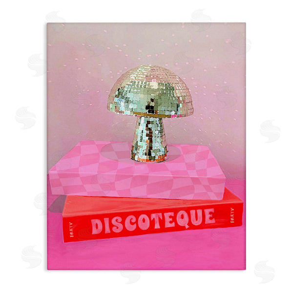 stupell industries Stupell Studio | Disco Mushroom on Books Wall Art