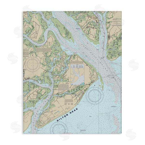 stupell industries Stupell Studio | Hilton Head South Carolina Coastal Nautical Map Wall Art