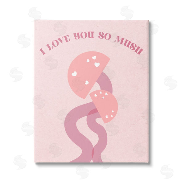 stupell industries Stupell Studio | Love You Pink Mushrooms Wall Art