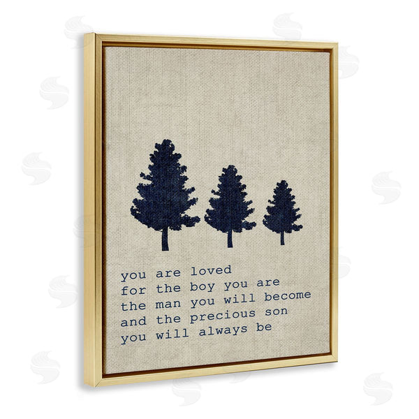 Stupell Industries Stupell Studio | Loved Son Phrase With Trees