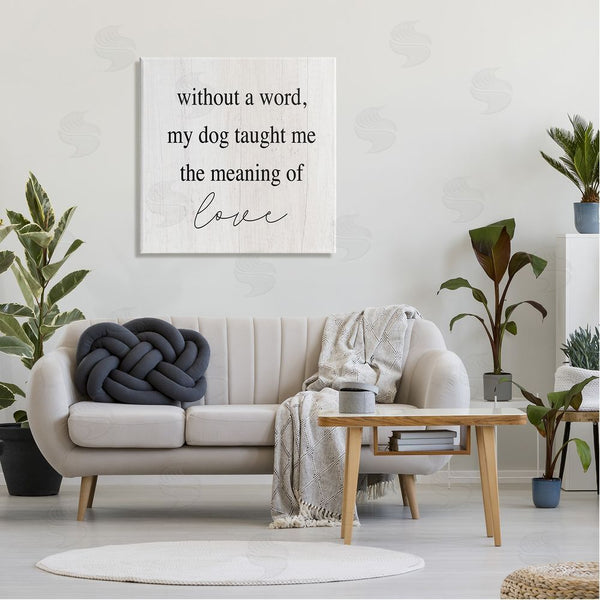 Stupell Industries Stupell Studio | Meaning Of Love Dog Pet Phrase Wall Art
