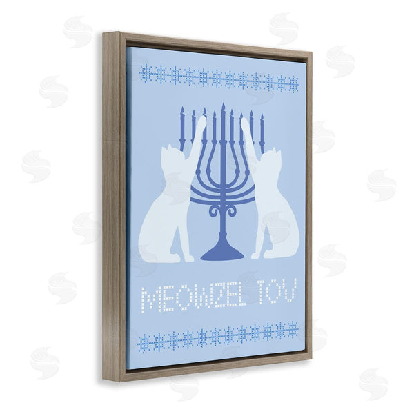 Stupell Industries Stupell Studio | Meowzel Tov Hanukkah Cats