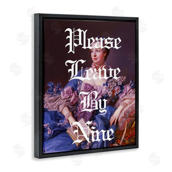 Stupell Industries Stupell Studio | Please Leave By Nine Wall Art