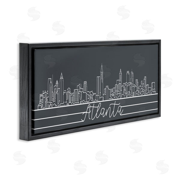 Stupell Industries Stupell Studio | Retro Atlanta Georgia City Skyline Geometric Linework