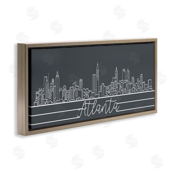 Stupell Industries Stupell Studio | Retro Atlanta Georgia City Skyline Geometric Linework