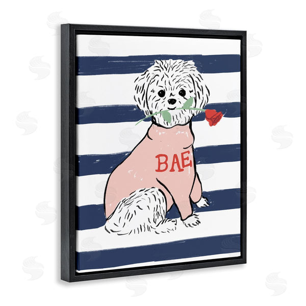 Stupell Industries Stupell Studio | Romantic Bichon Puppy Pink Sweater