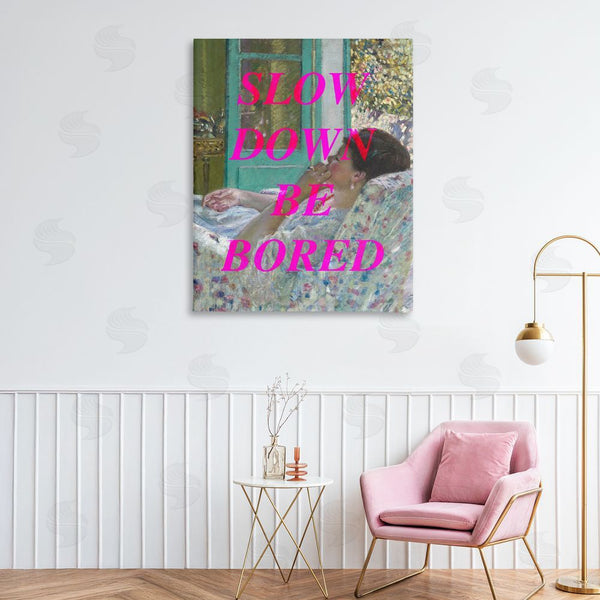Stupell Industries Stupell Studio | Slow Down Be Bored Classic Wall Art