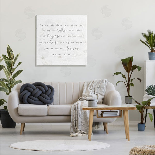Stupell Industries Stupell Studio | Where Your Fingerprint Rests Motivational Romantic Phrase Wall Art
