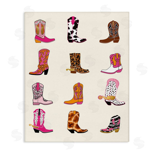 stupell industries Susan Arnot | Bright Cowboy Boots & Spurs