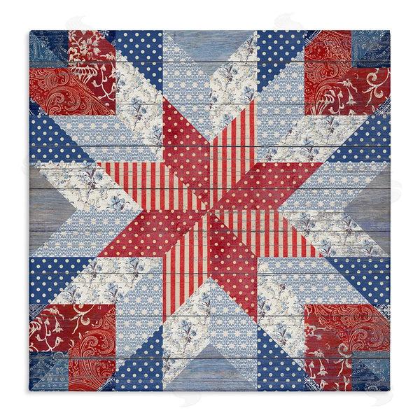 stupell industries Susan Arnot | Patriotic Quilt Pattern
