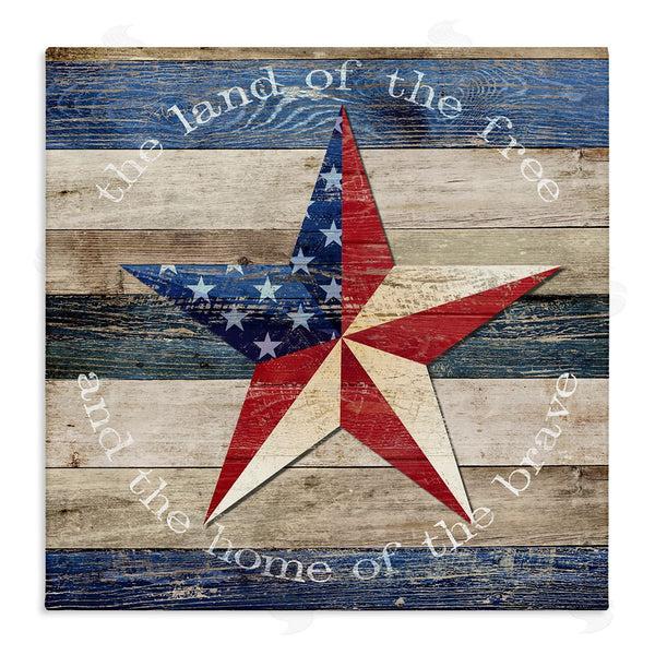 stupell industries Susan Arnot | Patriotic Star & Phrase
