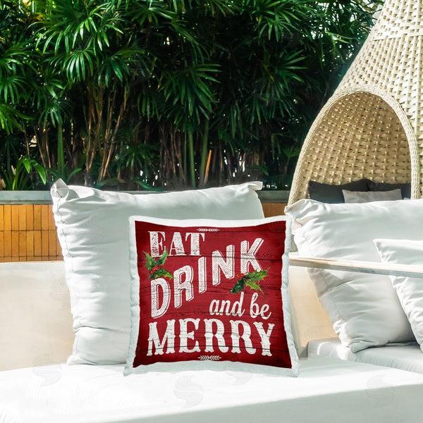 Stupell Industries Susan Arnot | Vintage Be Merry Printed Throw Pillow