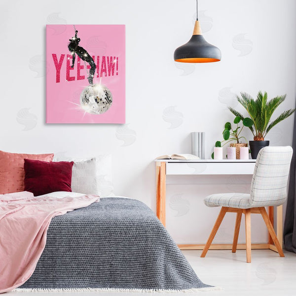 Stupell Industries Susan Arnot | Yeehaw Disco Cowgirl Wall Art