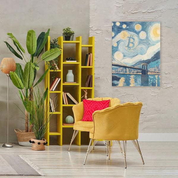 Stupell Industries Svetlana Aleynikova | Crypto Lunar Glow Wall Art