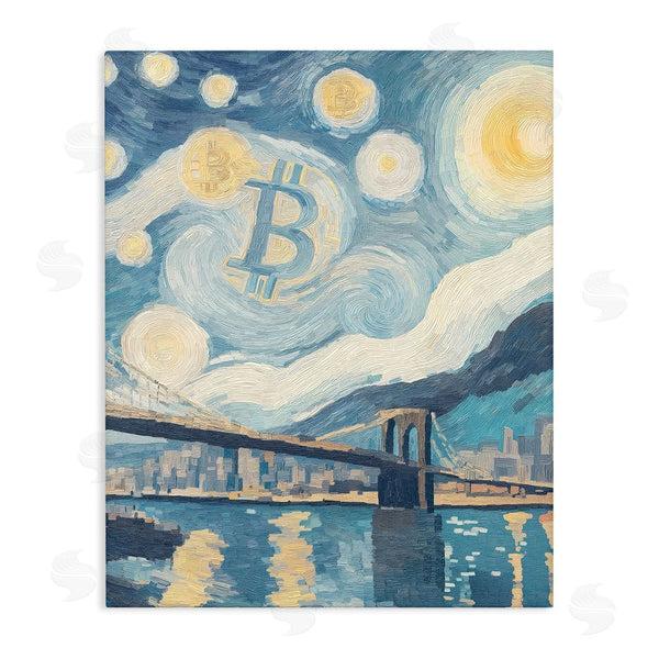 stupell industries Svetlana Aleynikova | Crypto Lunar Glow Wall Art