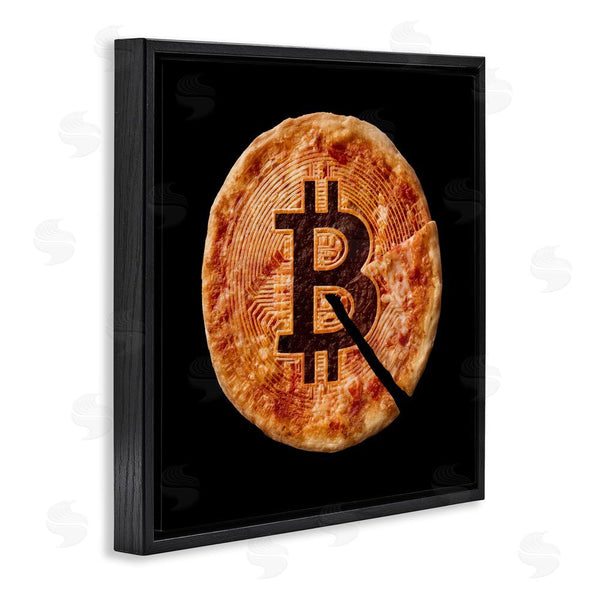 Stupell Industries Svetlana Aleynikova | Crypto Pizza Slice Wall Art