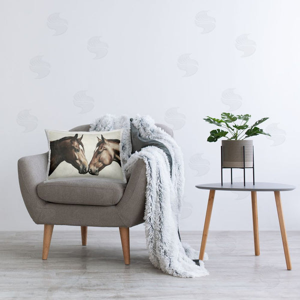 Stupell Industries Svetlana Aleynikova | Equine Companions Pair Throw Pillow