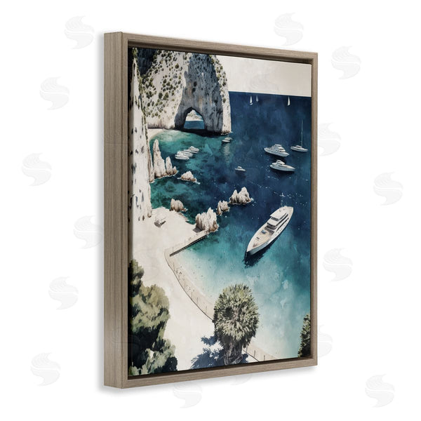 Stupell Industries Svetlana Aleynikova | Rocky Coast Boats