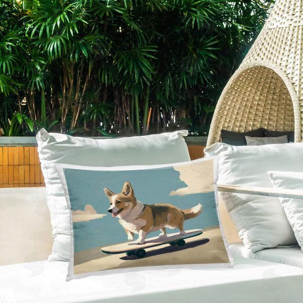 Stupell Industries Svetlana Aleynikova | Skateboarding Corgi Dog