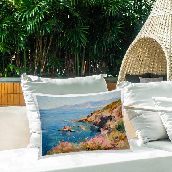 Stupell Industries Svetlana Aleynikova | Where Mountains Meet Sea Throw Pillow