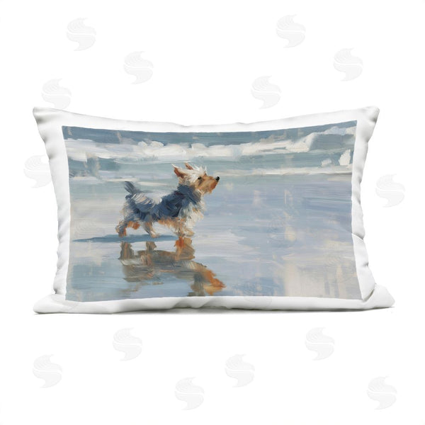 Stupell Industries Svetlana Aleynikova | Yorkie's Quiet Moment Throw Pillow