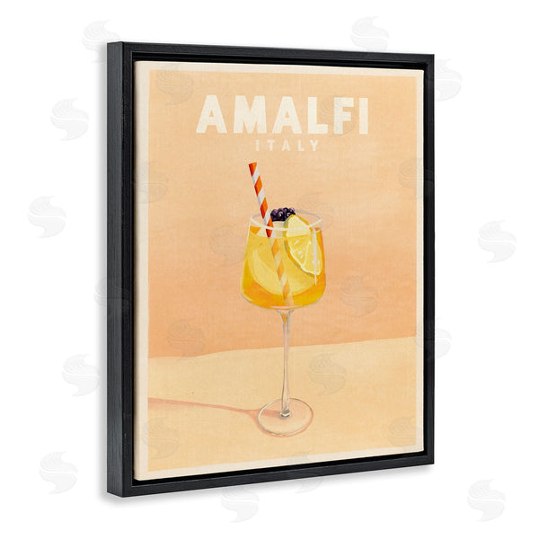 Stupell Industries The Whiskey Ginger | Amalfi Italy With Cocktail