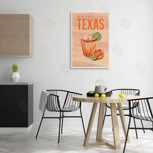 Stupell Industries The Whiskey Ginger | Amarillo Texas Cocktail Wall Art