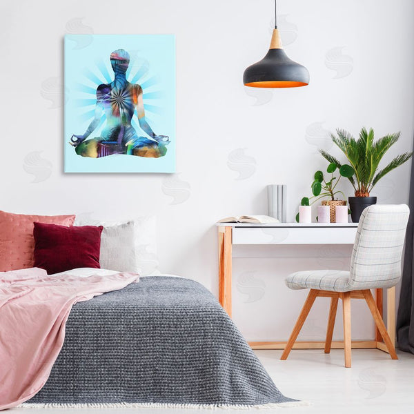 Stupell Industries Tim Parker | Zen Meditation Pose Wall Art