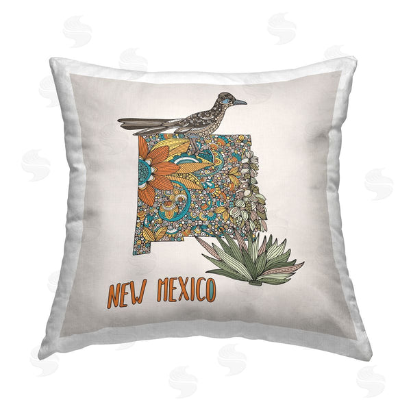 stupell industries Valentina Harper | New Mexico Yucca Flower Patterned Printed Throw Pillow
