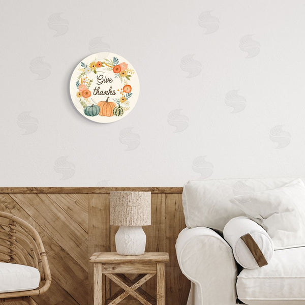 Stupell Industries Victoria Barnes | Give Thanks Sentiments Wall Art