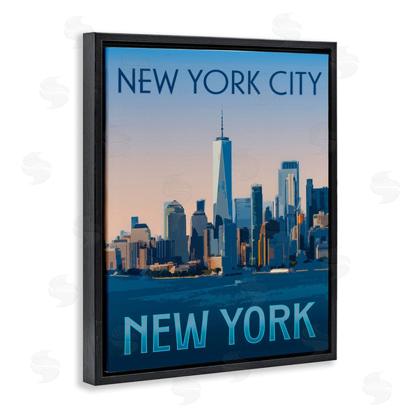 Stupell Industries Victoria Barnes | New York Landmark Skyline