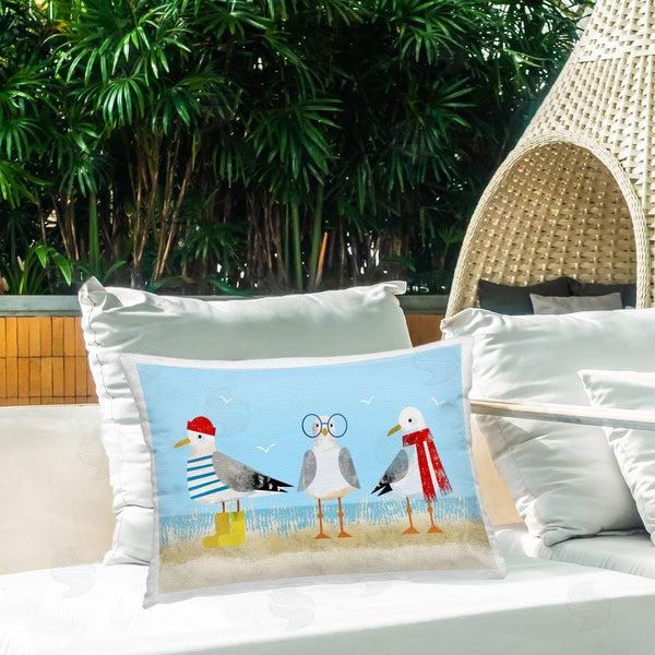 Stupell Industries Victoria Barnes | Seagulls In Winter Clothes