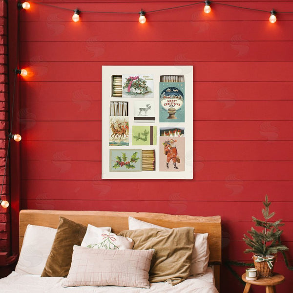 Stupell Industries Victoria Barnes | Vintage Christmas Match Boxes Wall Art