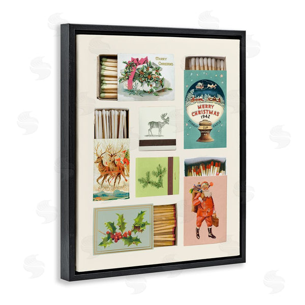 Stupell Industries Victoria Barnes | Vintage Christmas Match Boxes Wall Art