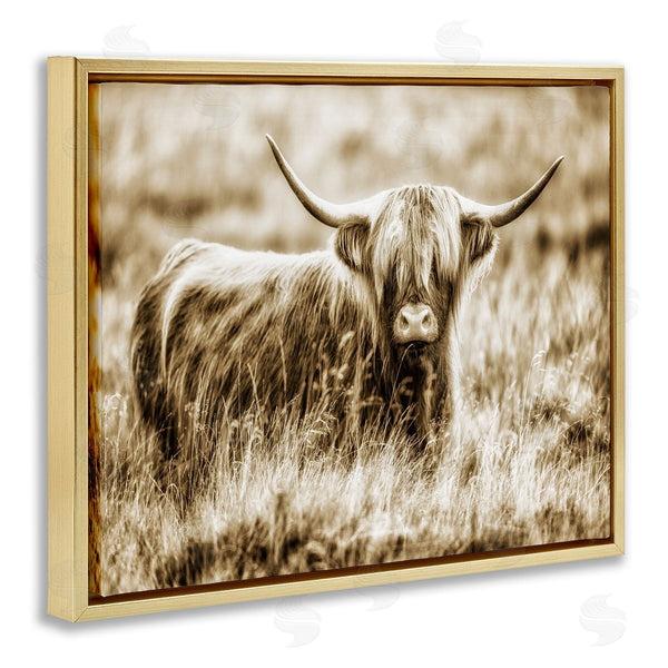 Stupell Industries Villager Jim | Vintage Cow In Pasture