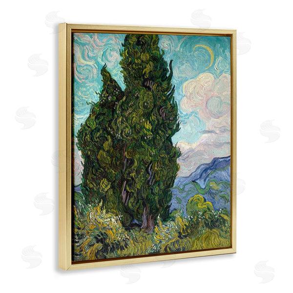 Stupell Industries Vincent Van Gogh | Cypresses 1889 Classical Painting