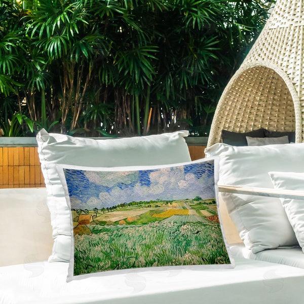 Stupell Industries Vincent Van Gogh | Plain Near Auvers Painting Throw Pillow