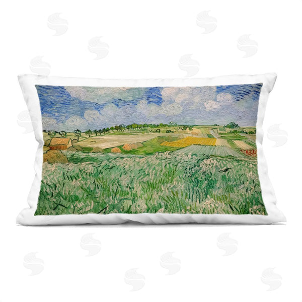 stupell industries Vincent Van Gogh | Plain Near Auvers Painting Throw Pillow