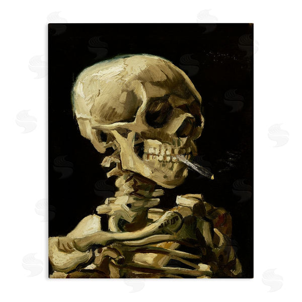stupell industries Vincent Van Gogh | Skull with Burning Cigarette