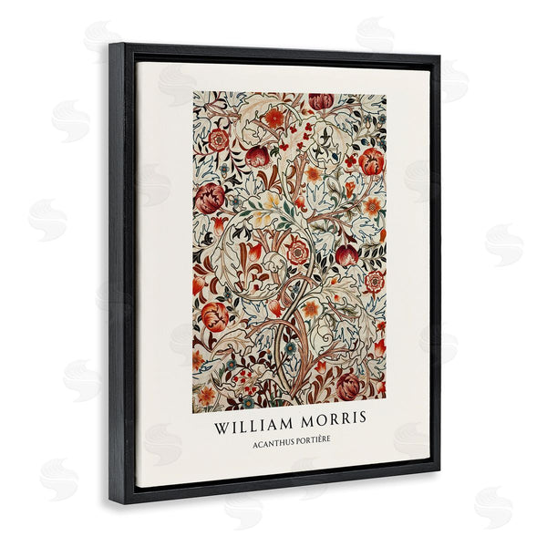 Stupell Industries Vintage Hustle | William Morris Red Dotted Flowers
