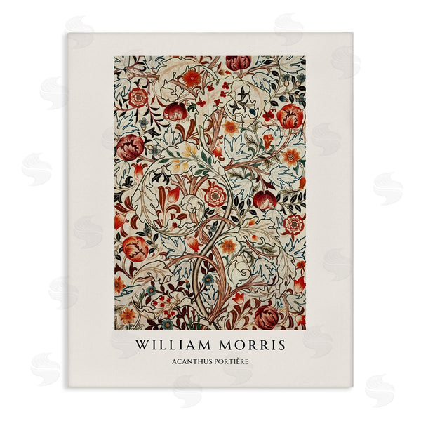 stupell industries Vintage Hustle | William Morris Red Dotted Flowers