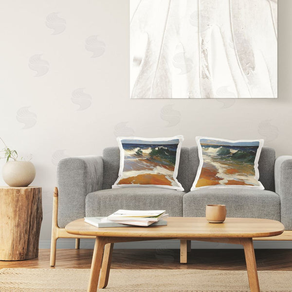 Stupell Industries Walker Noble | Glassy Coastal Break Throw Pillow