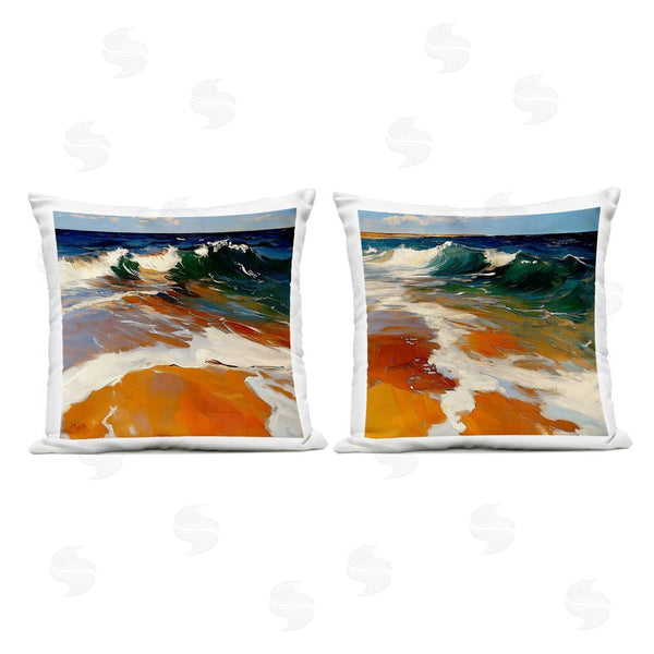Stupell Industries Walker Noble | Glassy Coastal Break Throw Pillow