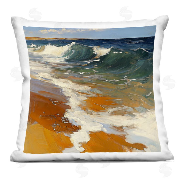 stupell industries Walker Noble | Glassy Ocean Waves Break Throw Pillow