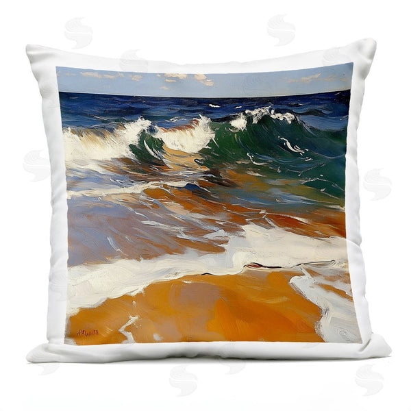 Stupell Industries Walker Noble | Glassy Wave Break Throw Pillow