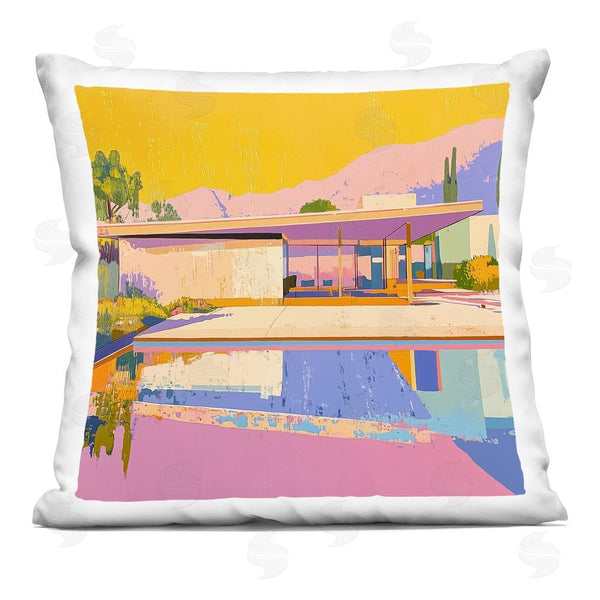 stupell industries Walker Noble | Vivid Case Study House Throw Pillow
